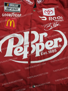 Dr Pepper Racing Red Cotton Zippered Jacket