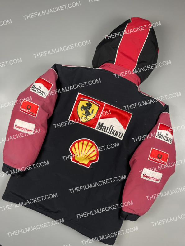 Marlboro Ferrari Racing Vintage Puffer Black Jacket
