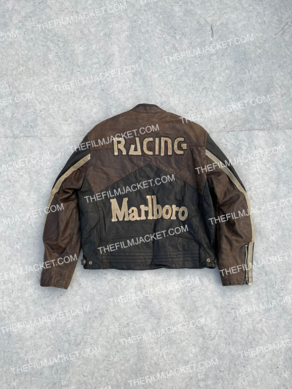 Marlboro Leather Racing 1990s Jacket