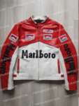 Marlboro Racing Leather Red & White Jacket