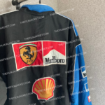 Marlboro Vintage Black & Blue Racing Jacket