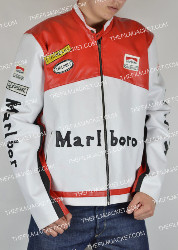 Marlboro Vintage Racing Red & White Jacket