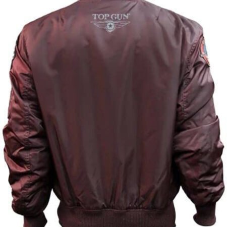 Top Gun MA-1 Nylon Burgundy Jacket