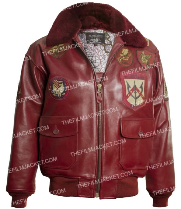 Top Gun Official Signature Series Burgundy Jacket