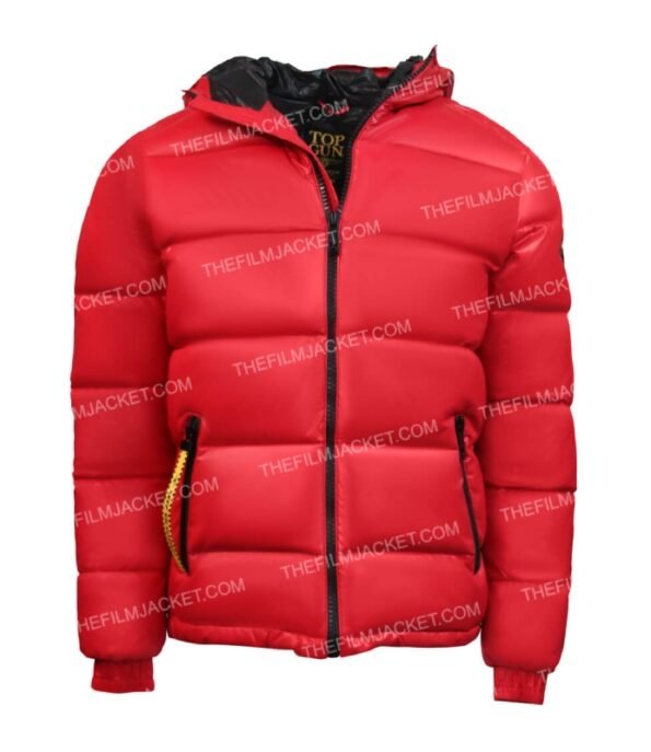 Top Gun Red Puffer Jacket