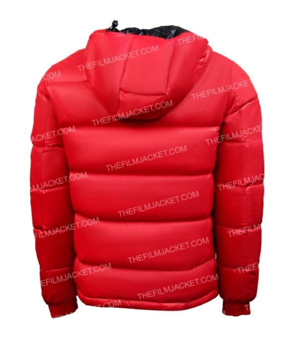 Top Gun Red Puffer Nylon Jacket