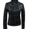 Top Gun Short Leather Black Jacket