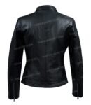Top Gun Short Leather Black Jacket