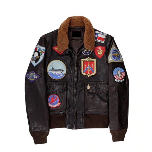 Top Gun Tom Cruise Brown Leather Jacket