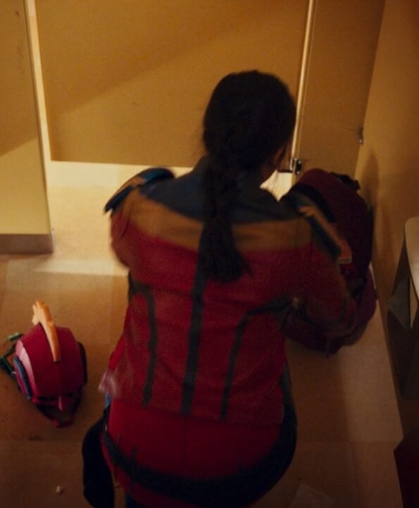 Ms. Marvel Red Kamala Khan Costume Leather Jacket