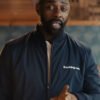Super Bowl Idris Elba Bomber Black Jacket