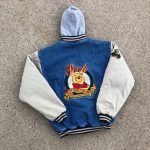 90s Xxxtentacion Winnie The Pooh Varsity Denim Blue Jacket