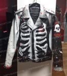 Halloween Alone Custom Skull Leather Jacket