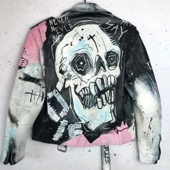 Lil Peep Never Say Die Painted Jackets