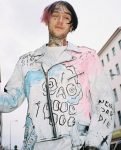 Lil Peep Never Say Die Painted Jacket