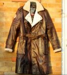 Halloween Battle Fallout Brown Leather Coat