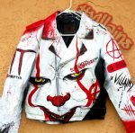 Halloween Killer Clown Leather Jacket