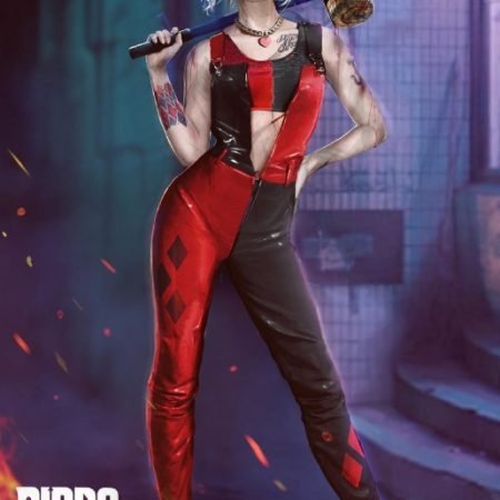 Harley Quinn Birds of Prey Leather Jumpsuit