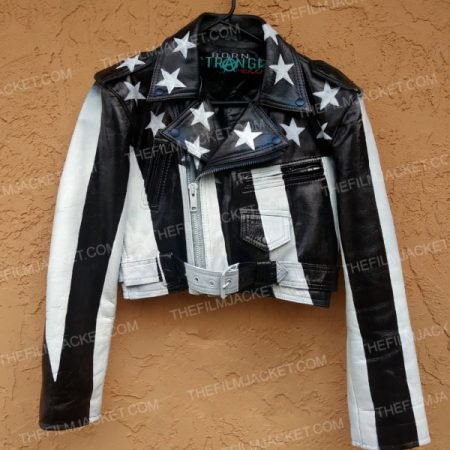 Stars and Stripes Custom Leather Jacket