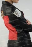 Women Punk Jacket with Studded Patches