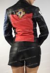 Women Punk Jacket with Studded Patches