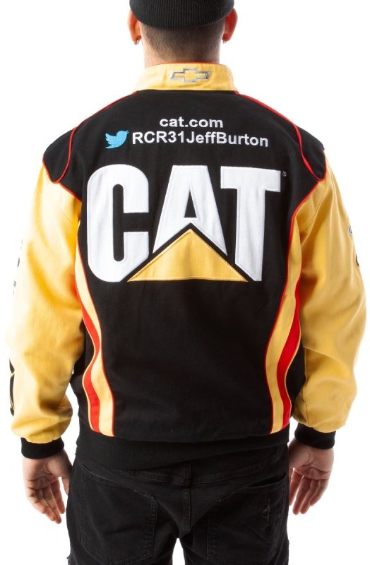 CAT Jeff Burton Nascar Wool Jacket