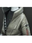 Cyberpunk 2077 Okami Leather Grey Jacket