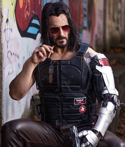 Cyberpunk 2077 Keanu Reeves Leather Vest