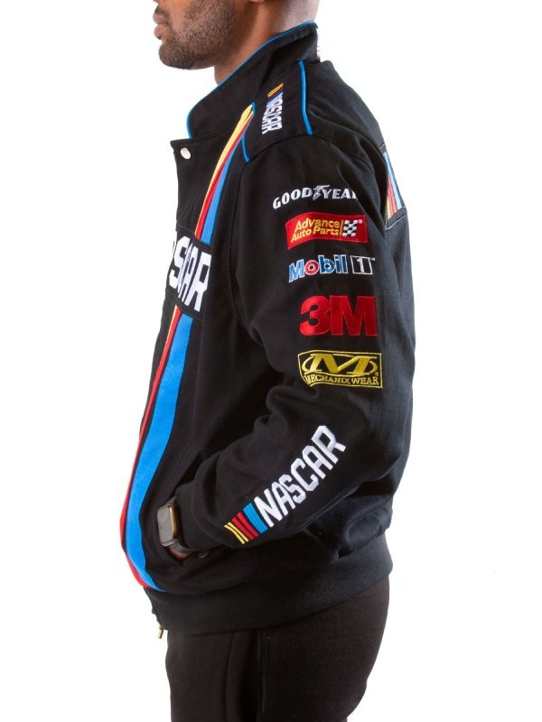 Nascar Logo Black Racing Jacket