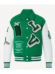 LV Varsity Leather Green Jacket