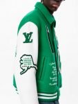 LV Varsity Leather Green Jacket