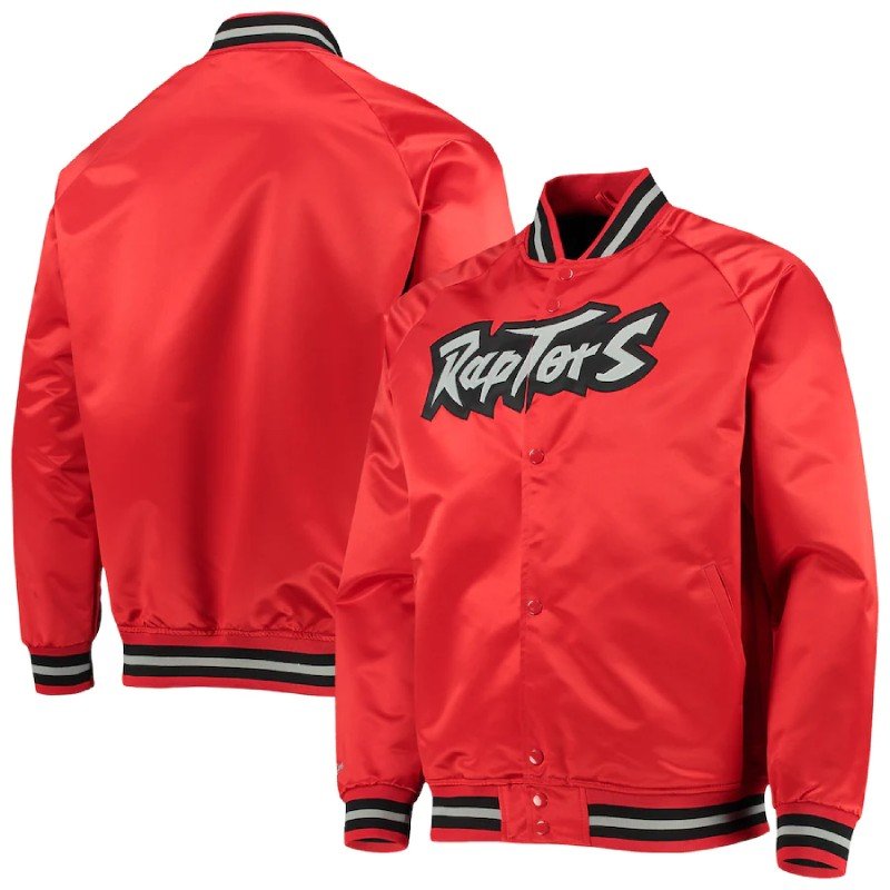 Men's Toronto Raptors Mitchell & Ness Red Jacket