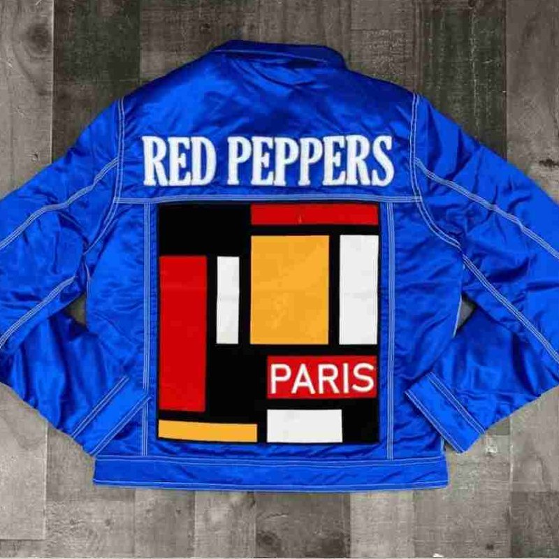 Red Peppers Paris Blue Trucker Jacket