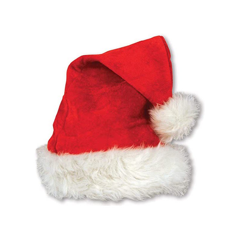 Santa Red Hat with White Fur