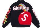 Supreme Skittles Mitchell & Ness Varsity Jacket