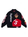 Supreme Skittles Mitchell & Ness Varsity Jacket