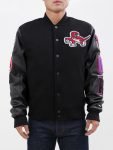 Toronto Raptors Black Leather Jacket