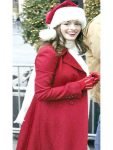 Anne Hathaway Red Christmas Red Coat