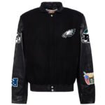 Philadelphia-Eagles-Jeff-Hamilton-Wool-Leather-Black-Jacket