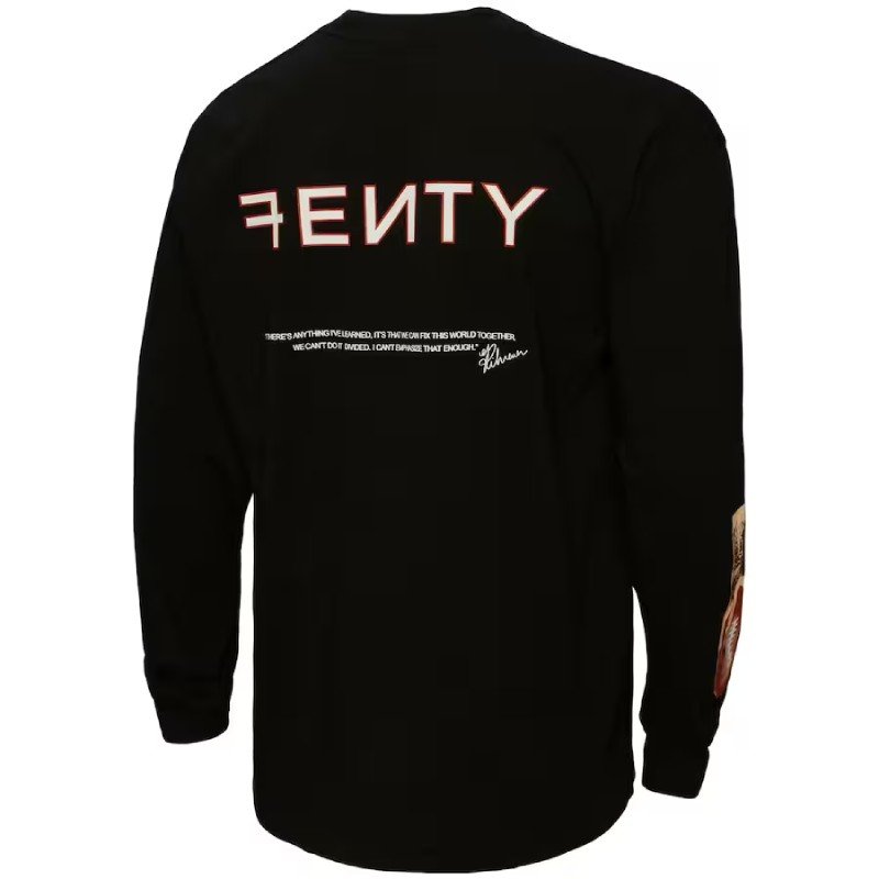Super Bowl Fenty Unisex Icon Long Sleeve Black T-Shirt