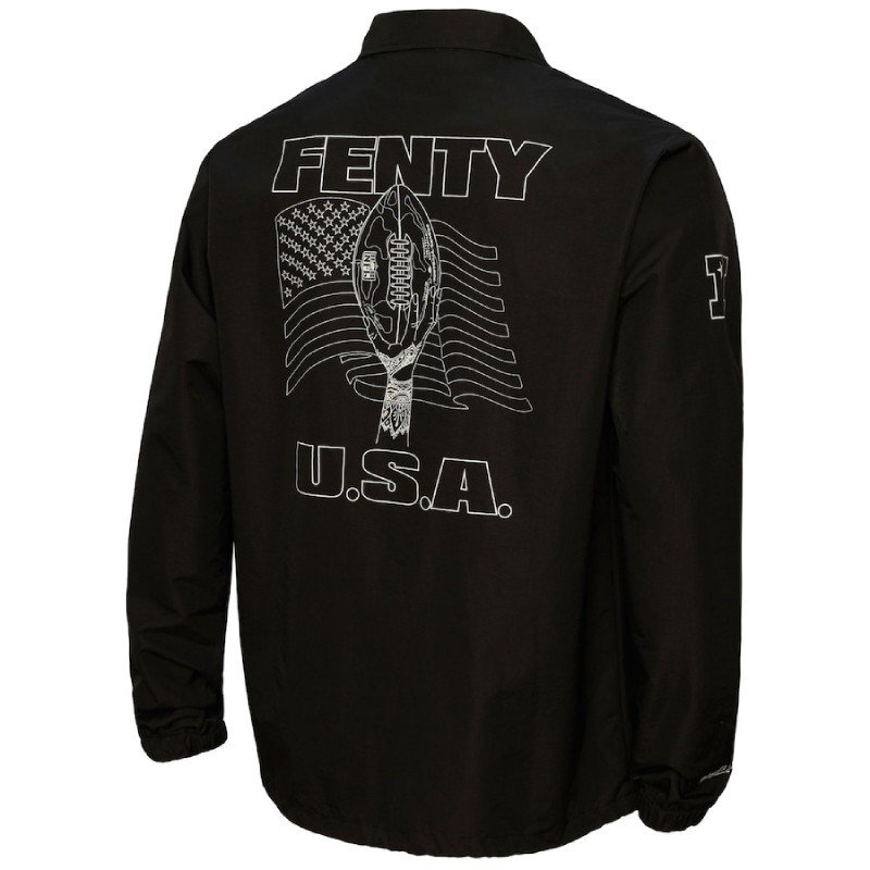 Super Bowl LVII Fenty Mitchell & Ness Unisex Black Shirt