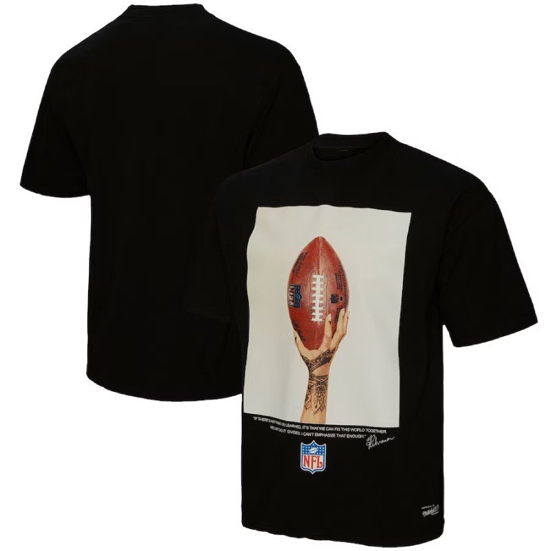 Super Bowl LVII Fenty Mitchell & Ness Unisex Icon Black T-Shirt