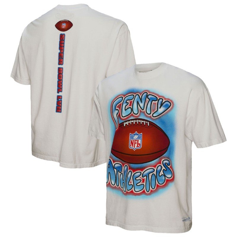Super Bowl LVII Fenty Unisex Airbrush White T-Shirt