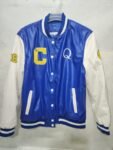 Crenshaw Class Of 88 Blue White Leather Varsity Jacket