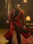 Nicolas Cage Renfield 2023 Dracula Red Satin Robe