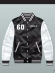 Nipsey Hussle 60 Crenshaw Black_ White Varsity Satin Jacket