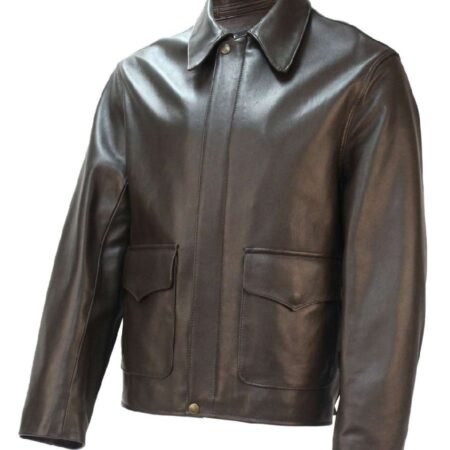 Indiana Jones Last Crusade Crystal Skull Brown Leather Adventure Jacket