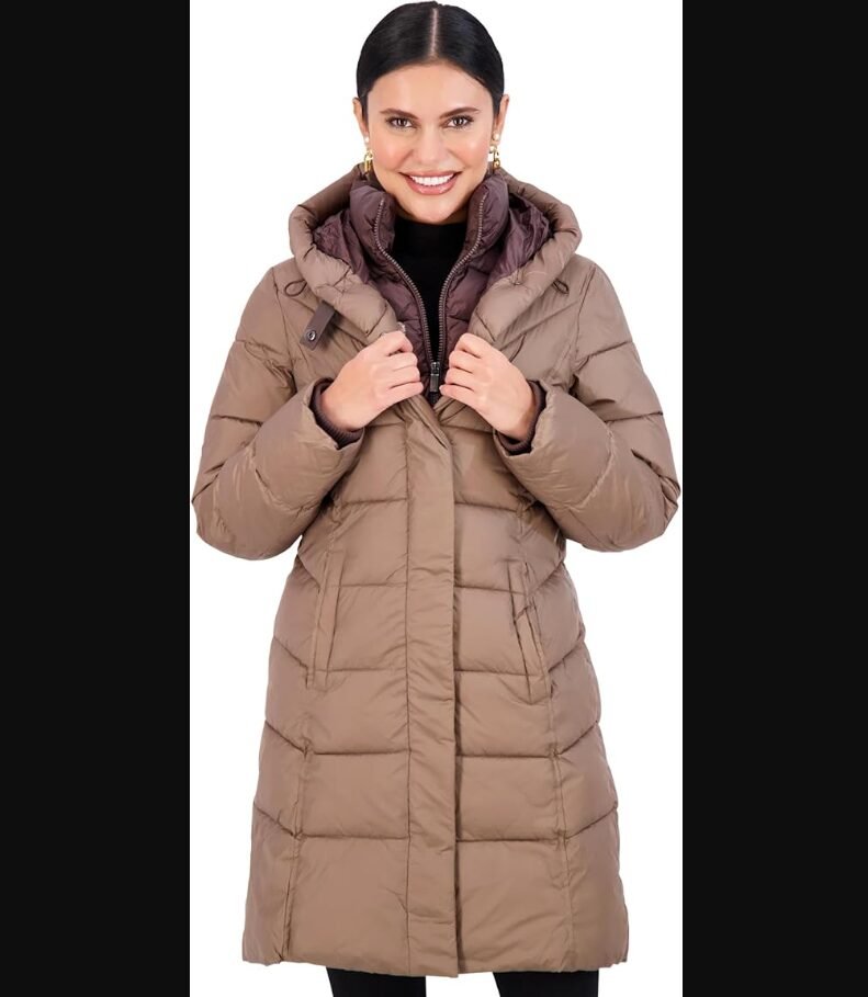 Jones New York Hooded Women’s Puffer Jacket