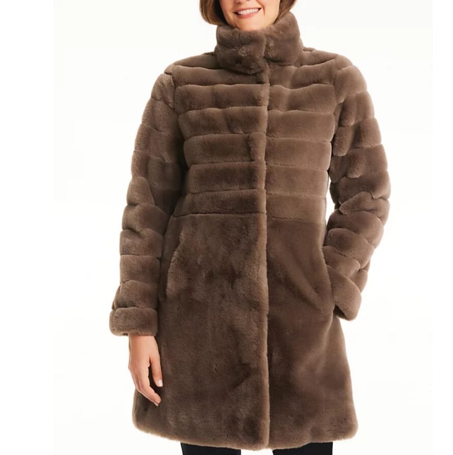 Jones New York Women’s Faux-Fur Coat1