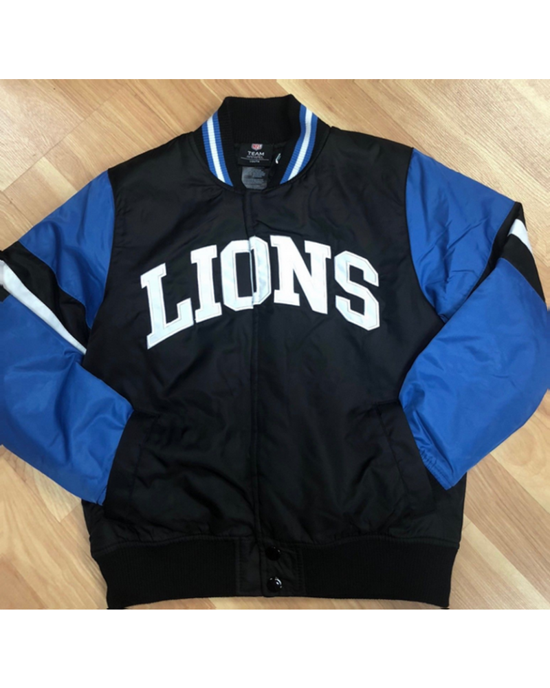 Kids-NFL-Detroit-Lions-Blue-Nylon-Jacket